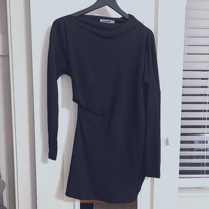 JIL SANDER ASYMMETRICAL LONG-SLEEVE BLOUSE (EUS)